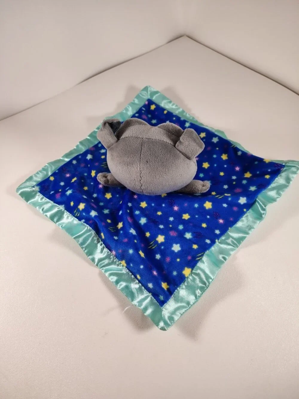 Disney Puppy Dog Pals Bingo Plush Security Blanket Lovey Blue Star Satin Trim